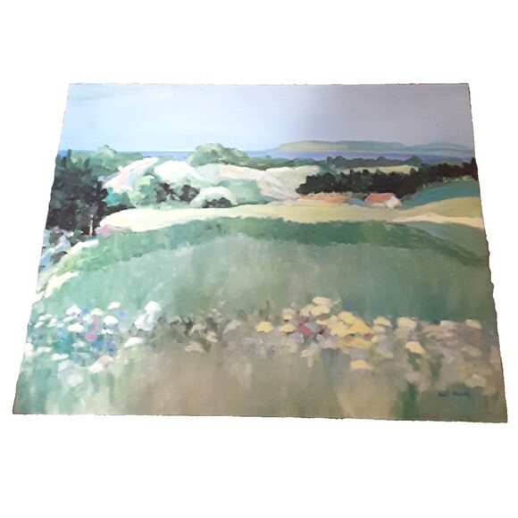 Vintage Nell Revel Smith "Summer Morning" print rare 29"X23" - Picture 1 of 8